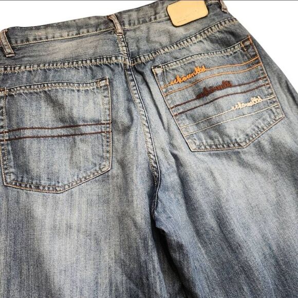 Ecko Unlimited Baggy Jeans Y2K Mens 32X30 Relaxed Logo Embroidered - Picture 1 of 5